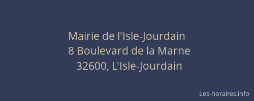 Mairie de l'Isle-Jourdain