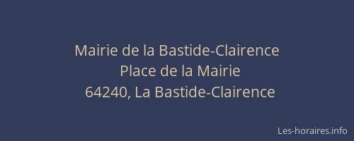 Mairie de la Bastide-Clairence