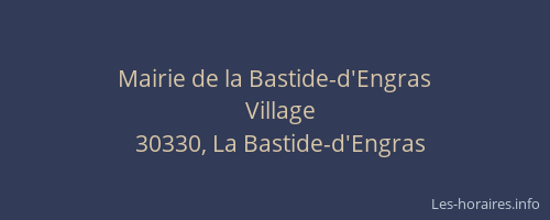 Mairie de la Bastide-d'Engras
