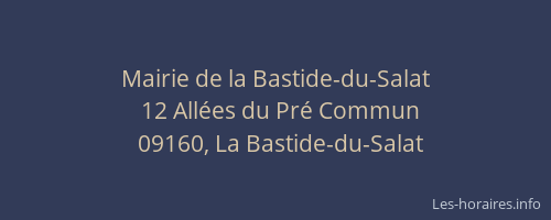 Mairie de la Bastide-du-Salat