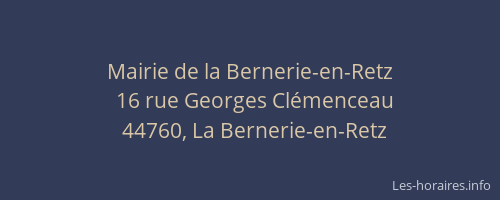 Mairie de la Bernerie-en-Retz