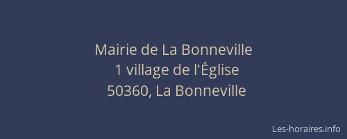 Mairie de La Bonneville