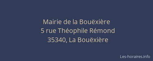 Mairie de la Bouëxière