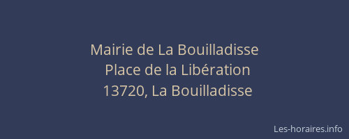 Mairie de La Bouilladisse