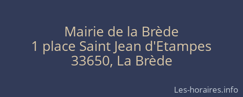 Mairie de la Brède