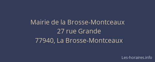 Mairie de la Brosse-Montceaux