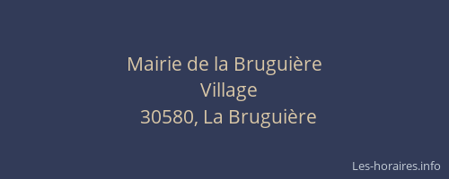 Mairie de la Bruguière