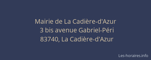 Mairie de La Cadière-d'Azur