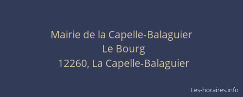 Mairie de la Capelle-Balaguier