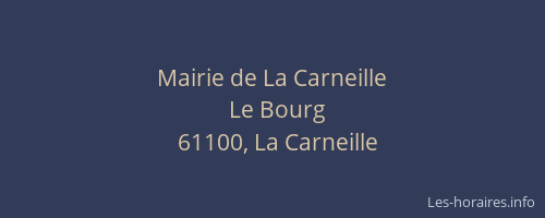 Mairie de La Carneille