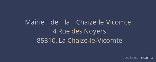 Mairie    de    la    Chaize-le-Vicomte