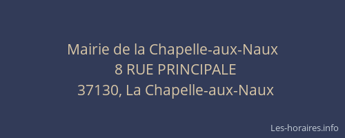 Mairie de la Chapelle-aux-Naux