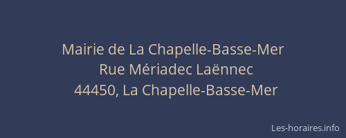 Mairie de La Chapelle-Basse-Mer