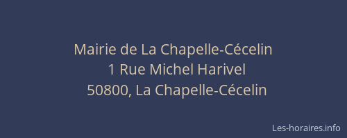 Mairie de La Chapelle-Cécelin