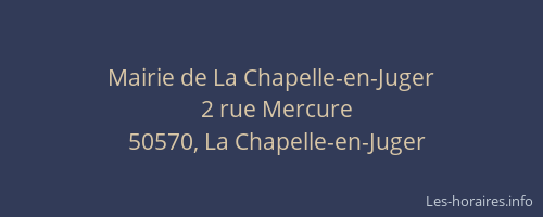 Mairie de La Chapelle-en-Juger