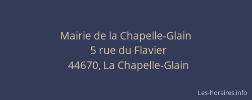 Mairie de la Chapelle-Glain