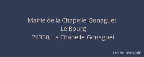 Mairie de la Chapelle-Gonaguet