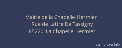 Mairie de la Chapelle-Hermier