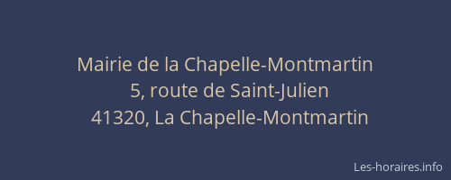 Mairie de la Chapelle-Montmartin