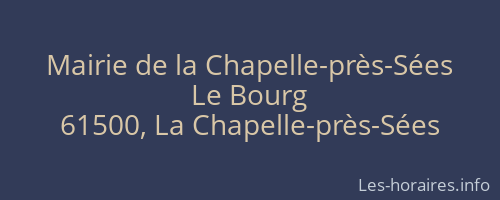 Mairie de la Chapelle-près-Sées