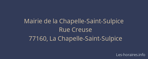 Mairie de la Chapelle-Saint-Sulpice
