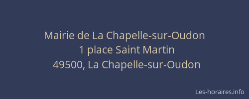 Mairie de La Chapelle-sur-Oudon