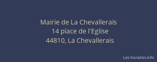 Mairie de La Chevallerais
