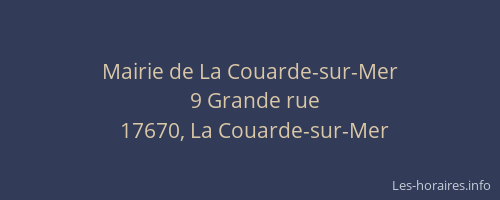 Mairie de La Couarde-sur-Mer