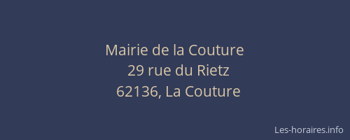 Mairie de la Couture