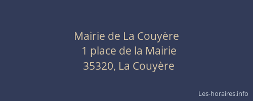 Mairie de La Couyère