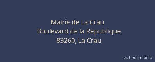 Mairie de La Crau