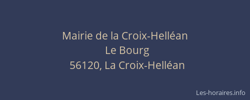 Mairie de la Croix-Hell&eacute;an