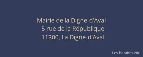 Mairie de la Digne-d'Aval