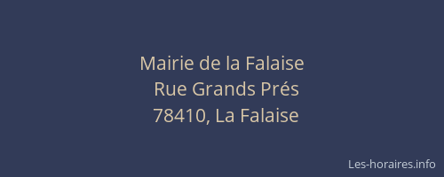 Mairie de la Falaise