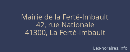 Mairie de la Ferté-Imbault