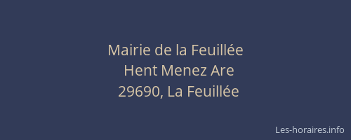 Mairie de la Feuill&eacute;e