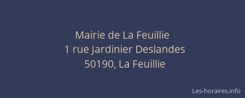 Mairie de La Feuillie