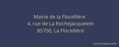 Mairie de la Flocellière