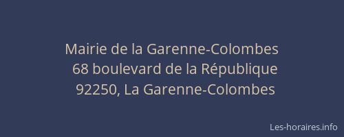 Mairie de la Garenne-Colombes