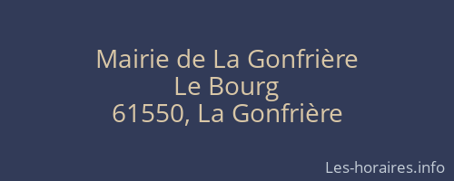 Mairie de La Gonfrière