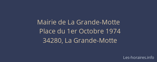 Mairie de La Grande-Motte