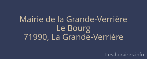 Mairie de la Grande-Verrière