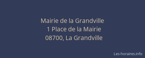 Mairie de la Grandville