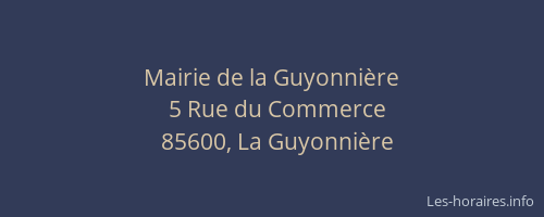 Mairie de la Guyonnière