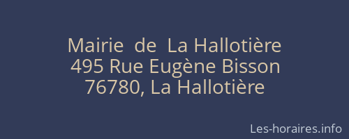 Mairie  de  La Hallotière