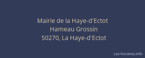 Mairie de la Haye-d'Ectot