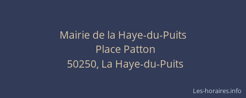 Mairie de la Haye-du-Puits