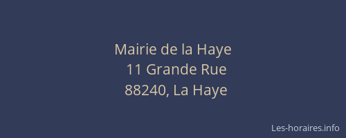 Mairie de la Haye