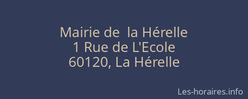 Mairie de  la Hérelle