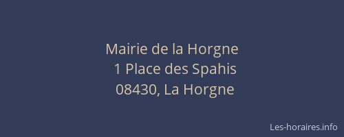 Mairie de la Horgne